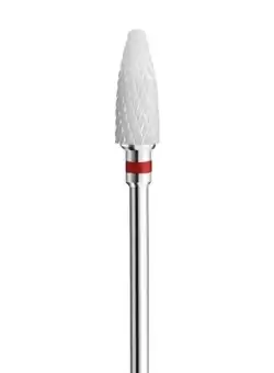 Capat de freza NailsUp Ceramica Indepartare gel Rosu 6.0mm