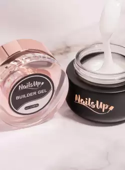 Gel Constructie Unghii Autonivelant NailsUp Milky White 50g - 14
