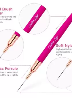 Pensula pictura unghii NailsUp Intense Pink 15mm