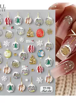 Sticker pentru unghii nail art Christmas TY-93