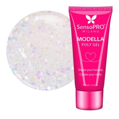 Polygel MODELLA SensoPRO Milano - Aurora Veil, 50ml