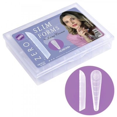 Tipsuri Zero Slim Forms Almond, Irina Cernei Set 120 Buc 12 Marimi Reutilizabile